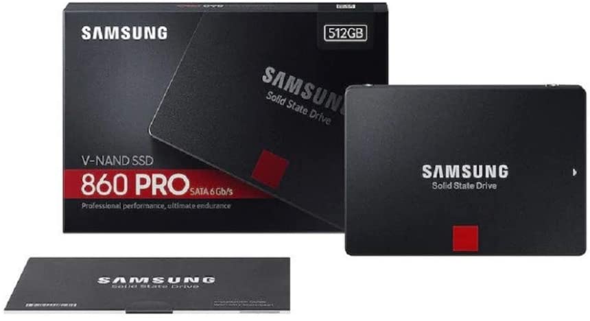 SAMSUNG 860 Pro 512GB SATA 2.5″ INTERNAL SSD (MZ-76P512)V-NAND TECHNOLOGY