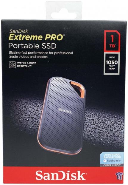 Sandisk Extreme Pro 1TB USB-A/C External Solid State Drive (SDSSDE80-1T00-G25)