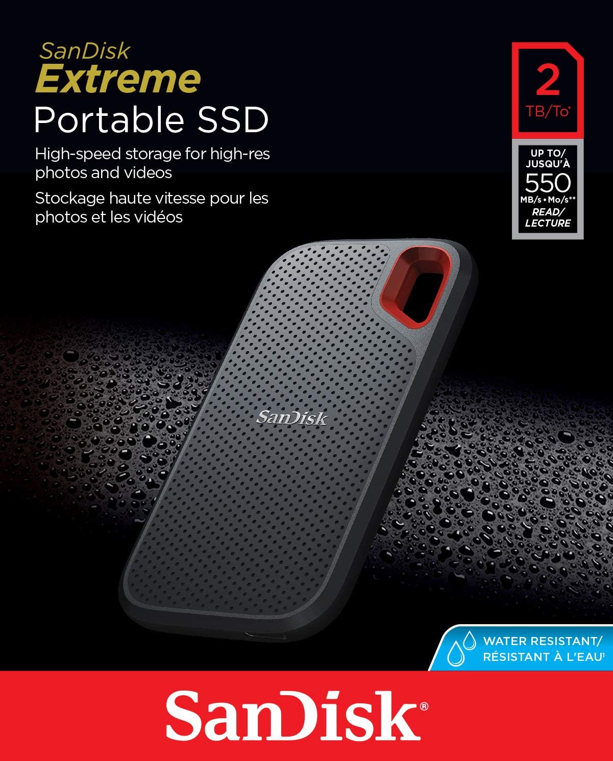 SanDisk Extreme 1TB USB External Solid State Drive (SDSSDE60-1T00-G25)