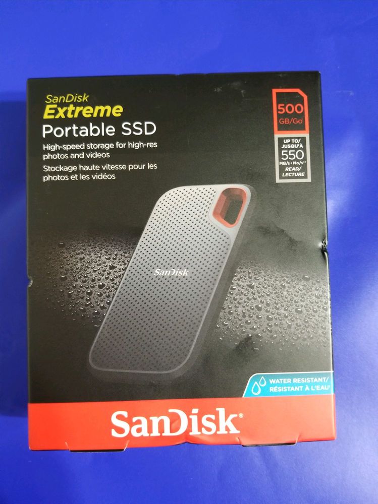 SanDisk Extreme 500GB USB External Solid State Drive (SDSSDE60-500G-G252