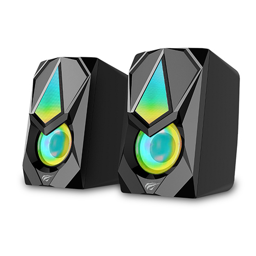 2.0 stereo computer audio, game, music Speaker with RGB Light USB Powered