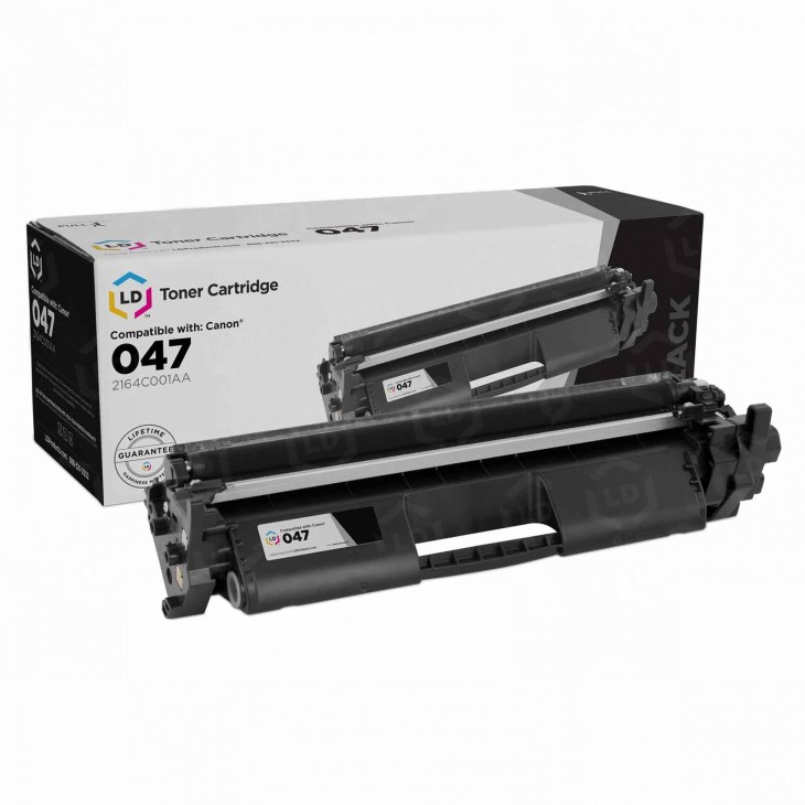 Canon 047 Black Compatible Toner Cartridge, Standard Yield (2164C001AA)