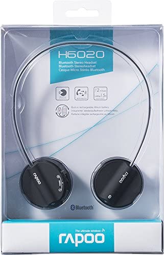 Rapoo 2.4Ghz Bluetooth Wireless Headset with Microphone (H6020 Black)