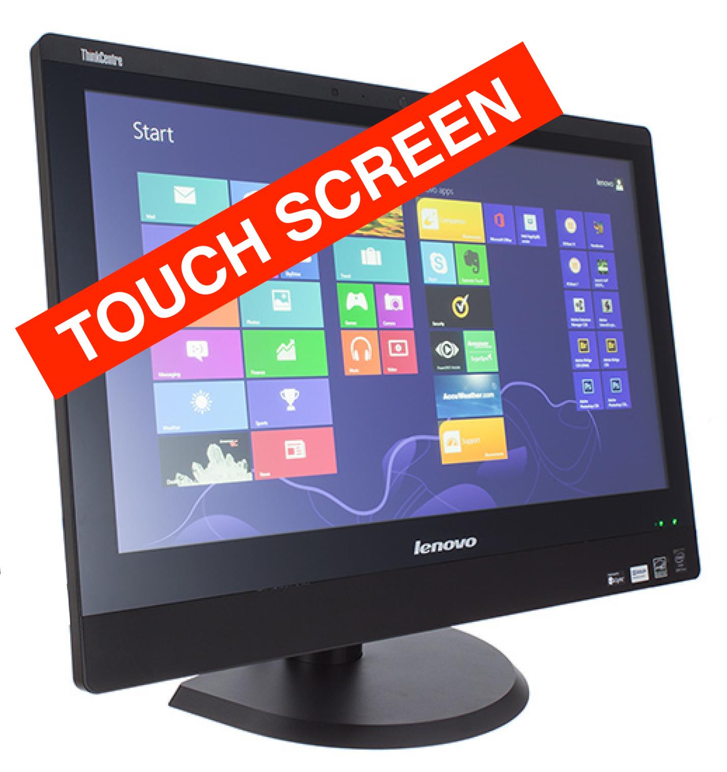Lenovo ThinkCentre M93z All-in-One Desktop, Intel i5 4590s 3.0GHz/8GB/500GB HDD/ Win10 Pro/23 Touchscreen,Webcam