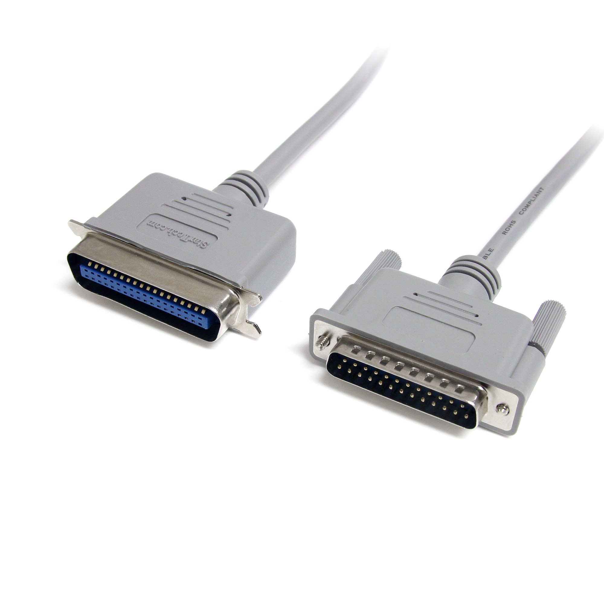 StarTech.com 6 ft DB25 to Centronics 36 Parallel Printer Cable - M/M - Printer cable - DB-25 (M) to 36 pin Centronics (M) - 6 ft - PB6_