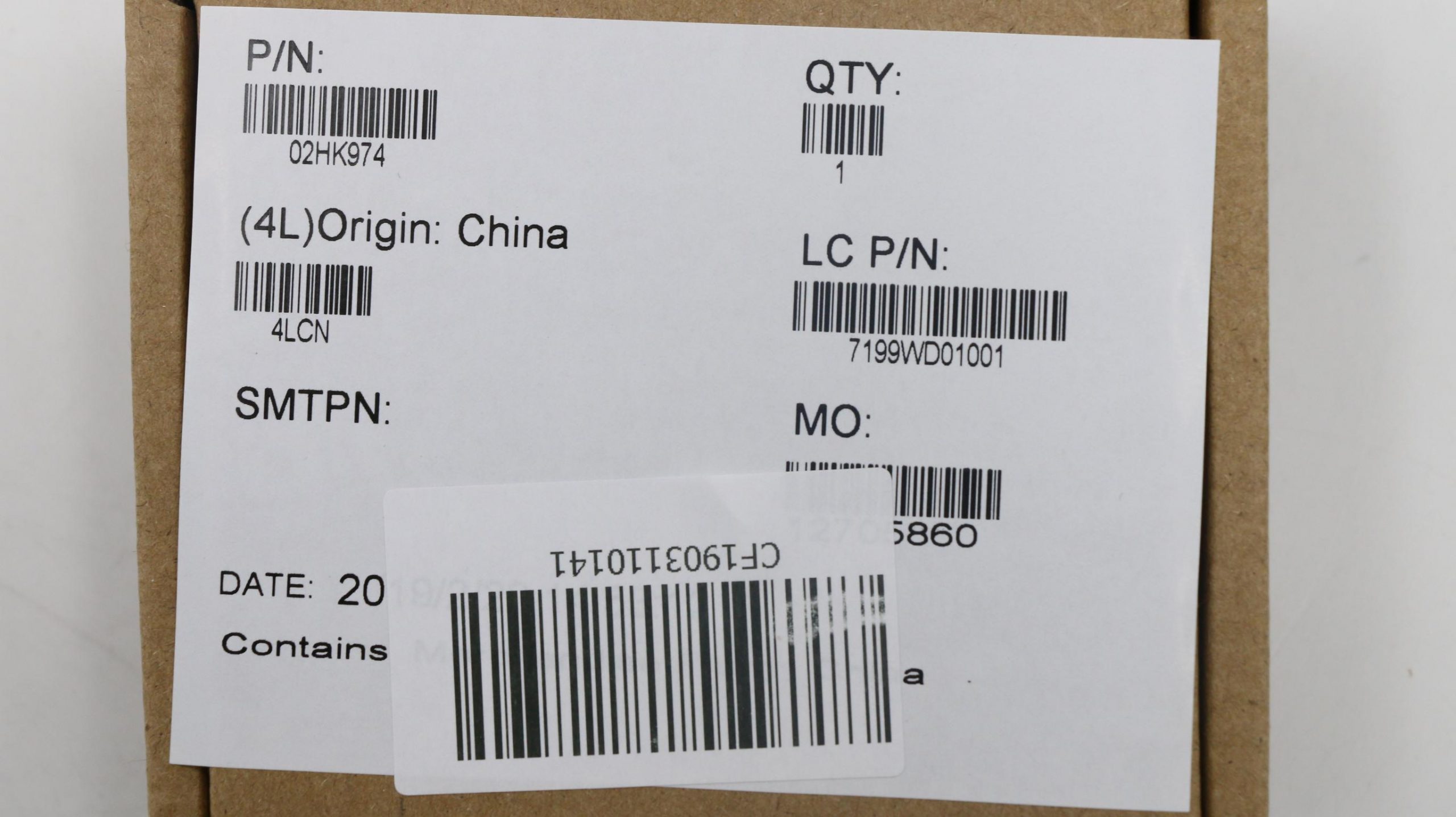 New Genuine Lenovo Thinkpad FHD LCD Cable 2HK974 02HK974