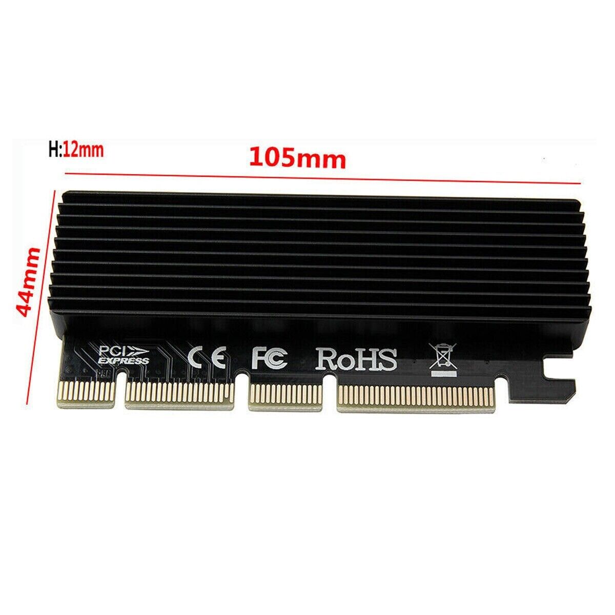 M.2 PCIe NVMe SSD to PCI-E Express 3.0 X4 X8 X16 Adapter Card Full Speed 2280 mm