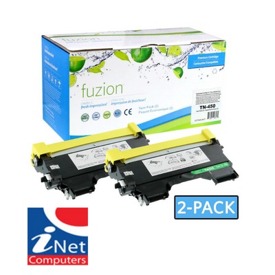 Brother TN450 Compatible Toner - Black (2/Pack)
