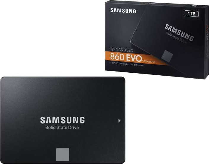 SAMSUNG 860 EVO 1TB SATA 2.5″ INTERNAL SSD (MZ-76E1T0)V-NAND TECHNOLOGY