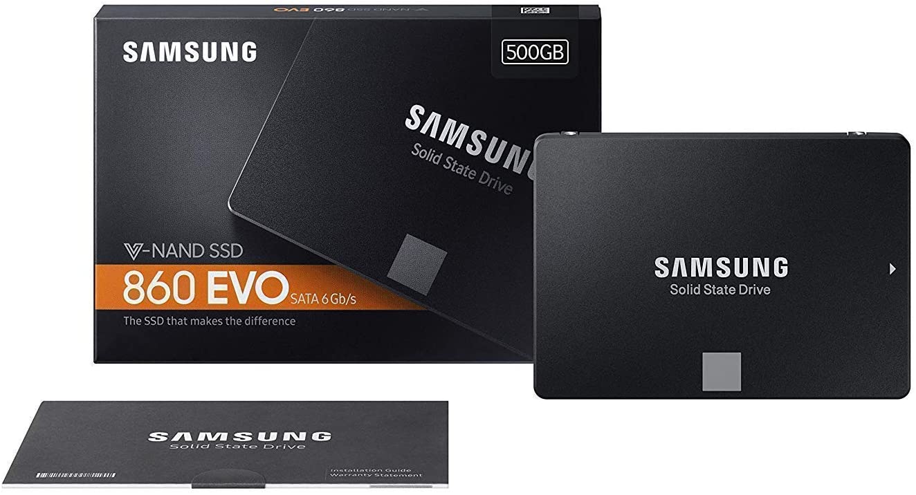SAMSUNG 860 EVO 500GB SATA 2.5″ INTERNAL SSD (MZ-76E500)V-NAND TECHNOLOGY