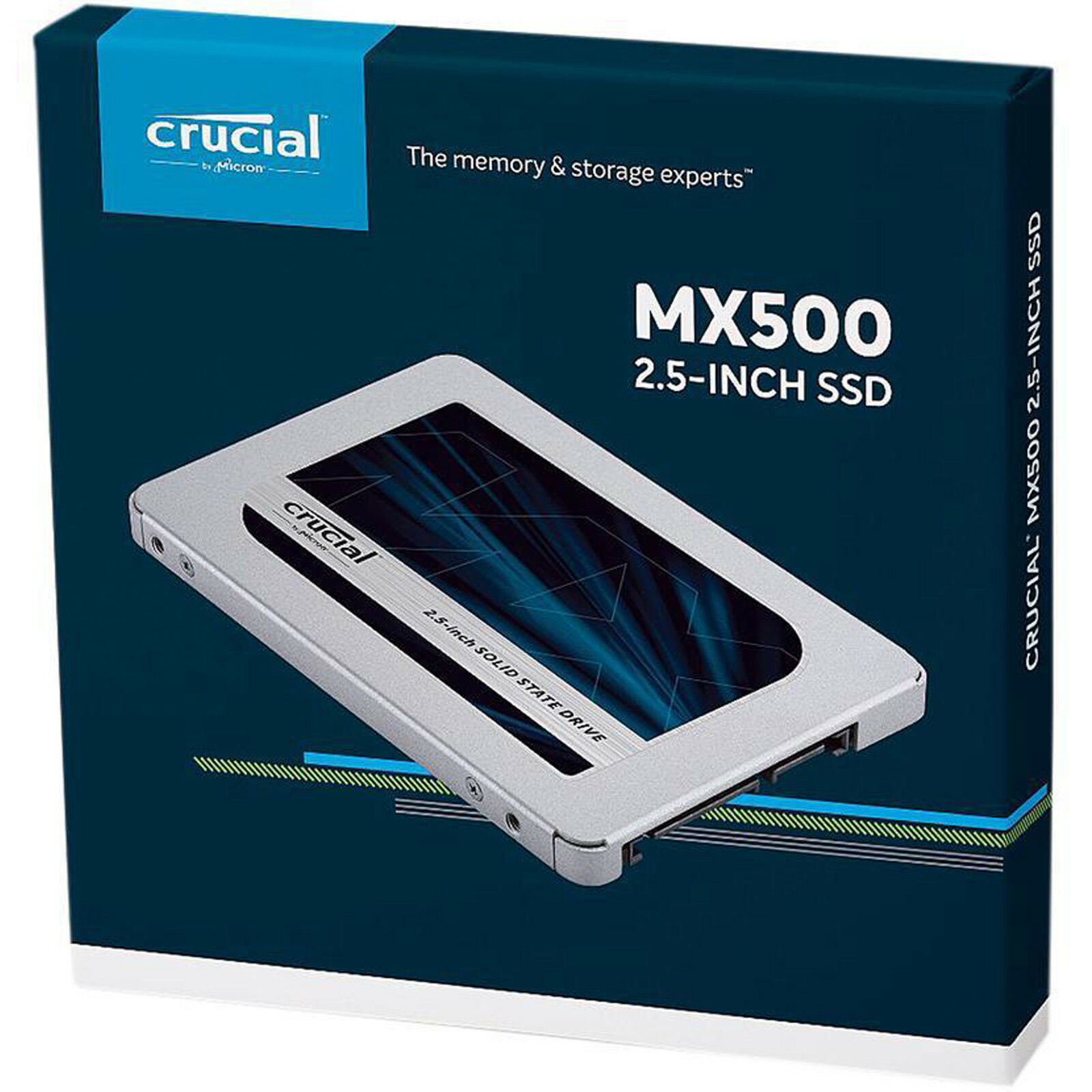 Crucial MX500 1TB 3D NAND SATA 2.5 Inch Internal SSD, up to 560MB/s - CT1000MX500SSD1(Z)