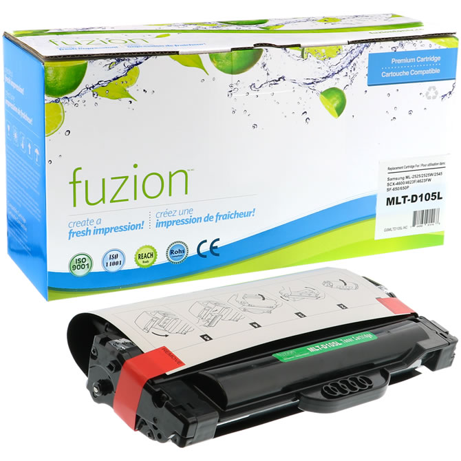 fuzion New Compatible Samsung ML1915 Black Toner Cartridges, Standard Yield (MLTD105L)