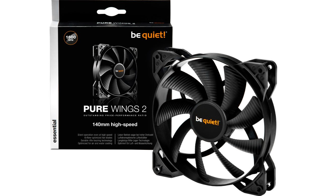 be quiet! BL046 Pure Wings 2 120mm Max.1500RPM 51CFM 19dB(A) Cooling Fan