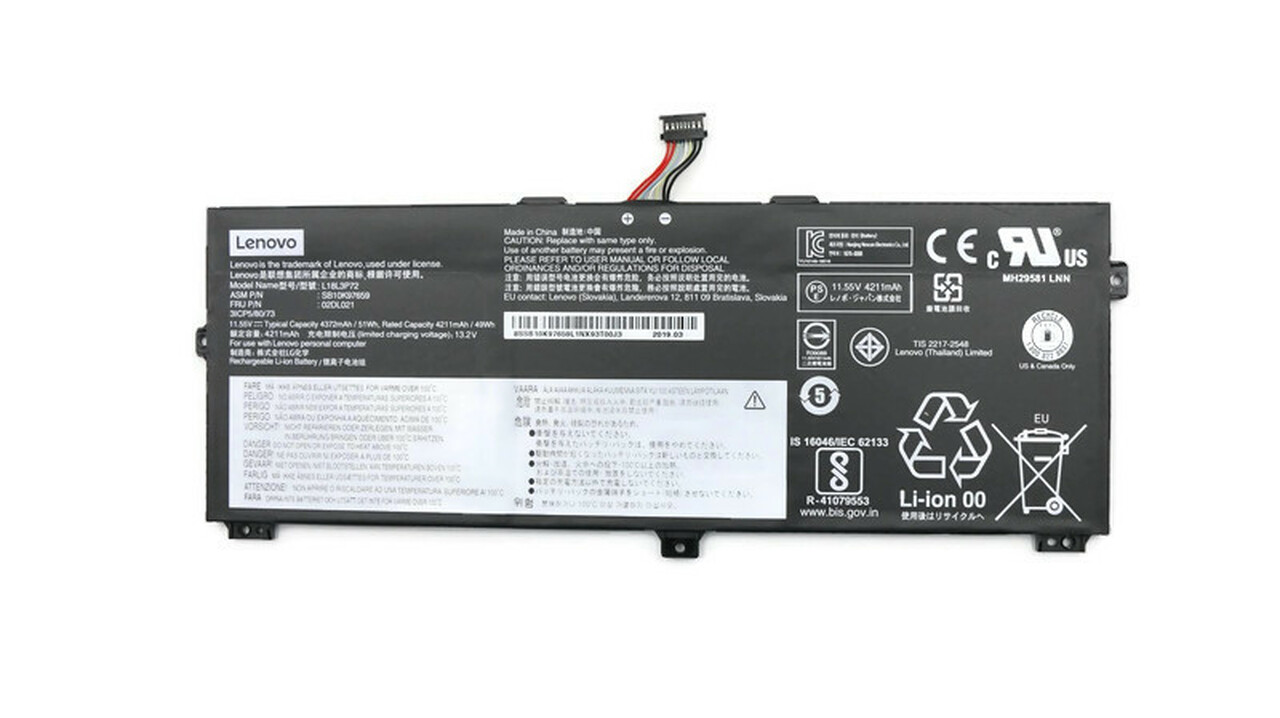 New Genuine Battery for ThinkPad X390 Yoga 20NQ 50Wh 3Cell Battery 5B10W13927