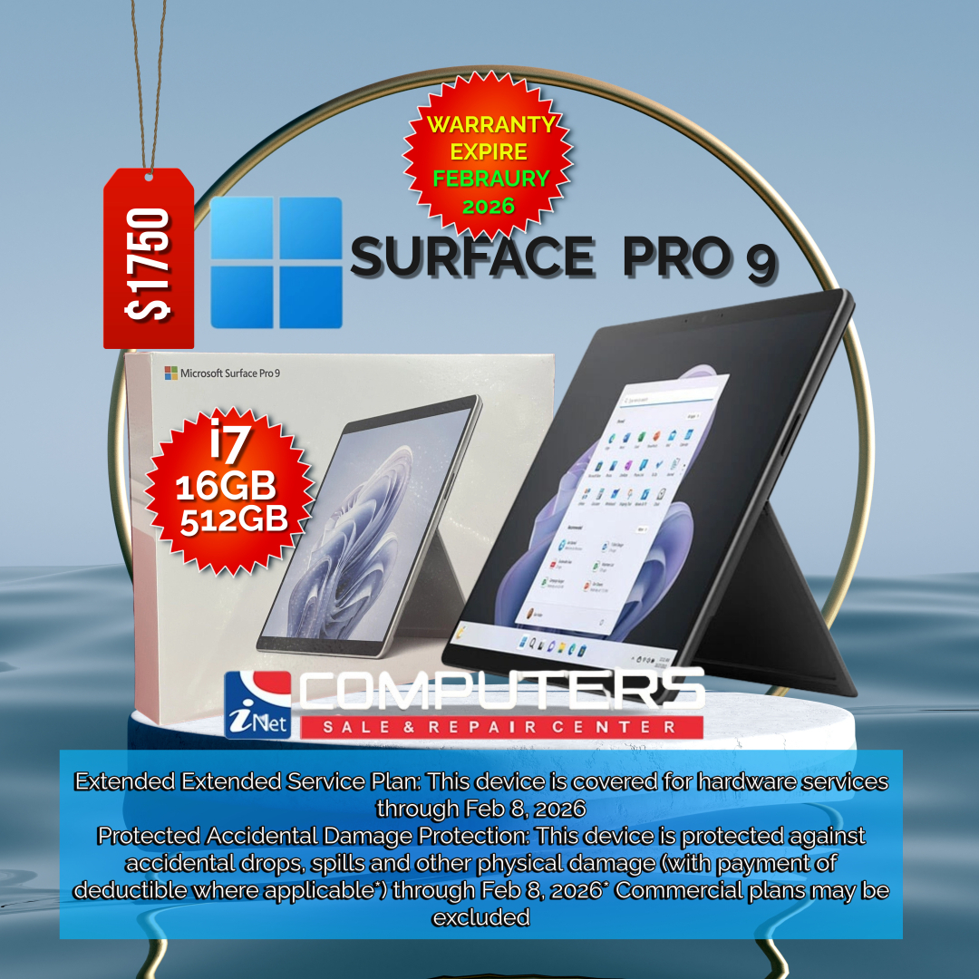 Microsoft Surface Pro 9 - Core i7-1255U -16 GB RAM - 512 GB SSD - Graphite