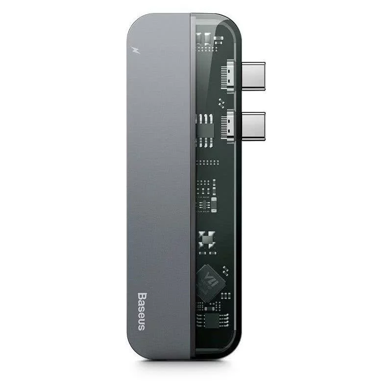 Baseus Type-C Multifunctional HUB Adapter gray for MacBook Pro (6953156297708)