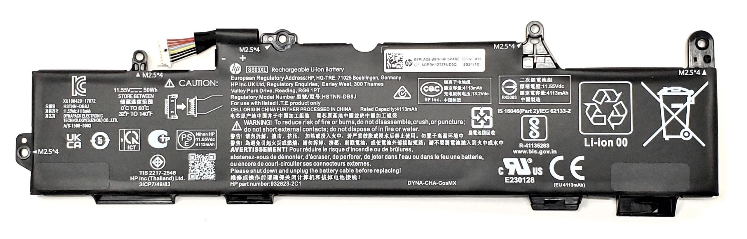 SS03XL  New Genuine HP Elitebook 840 G5 3JX04EA 3JX66EA 3JX64EA 3JX43EA 3UW57PC SS03XL Battery 50Wh - Image 2
