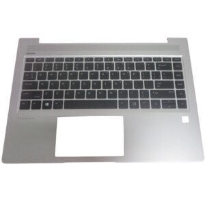 New/Original HP ProBook 440 445 G6 G7 14.0" Palmrest US Keyboard Bezel w/Backlit L65224-001 Silver