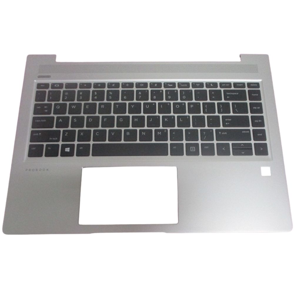 New/Original HP ProBook 440 445 G6 G7 14.0" Palmrest US Keyboard Bezel w/Backlit L65224-001 Silver
